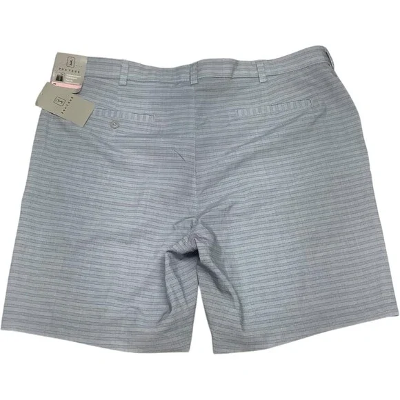 PGA TOUR Men's Active Gripper Waistband Shorts Tradewinds Gray Size 30 NEW 8" - Picture 3 of 11
